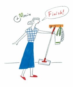 10分たったら途中でも掃除はおしまい