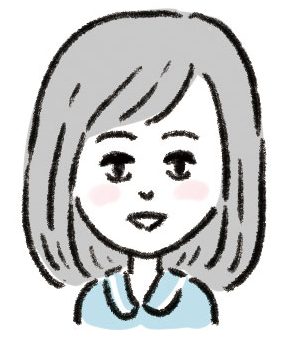 イラスト前髪あり女性