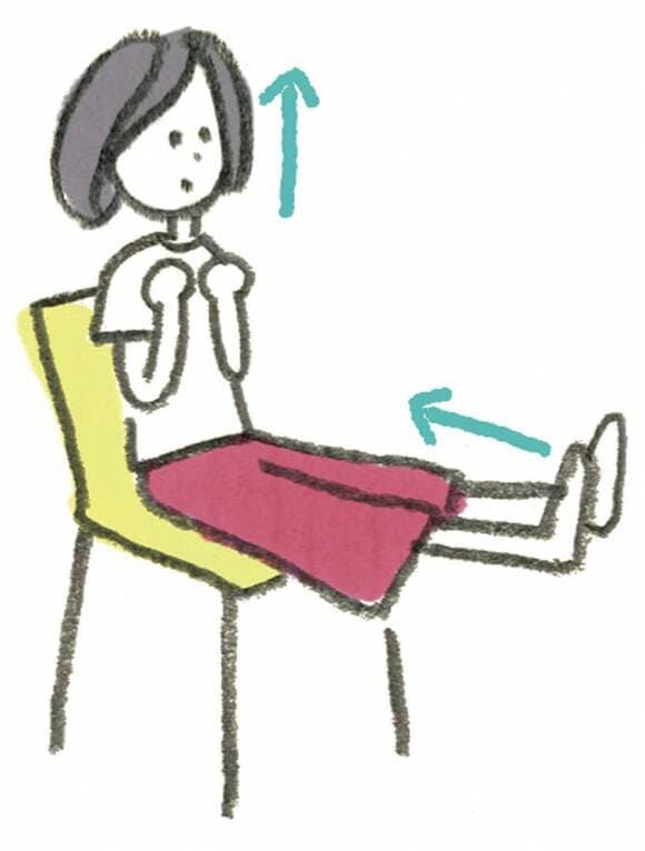 全身のストレッチのイラスト