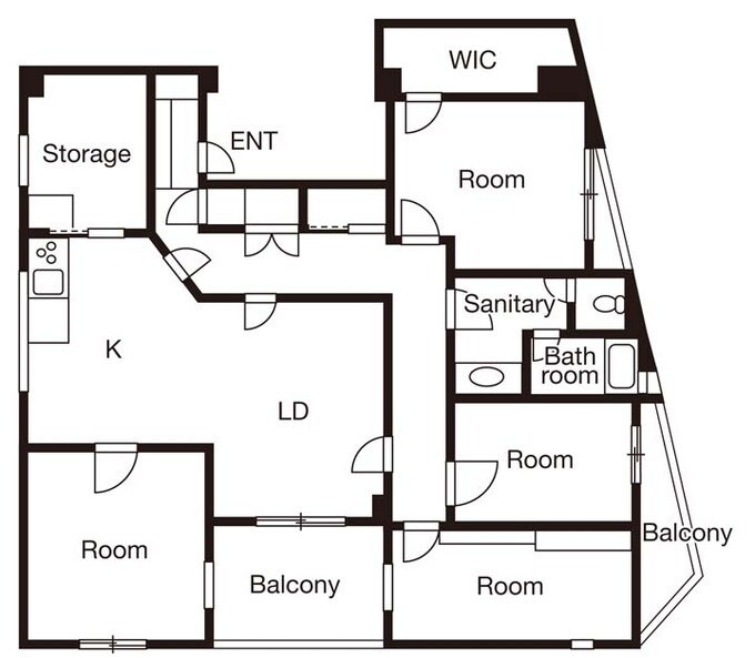 リノベーション前の間取り図