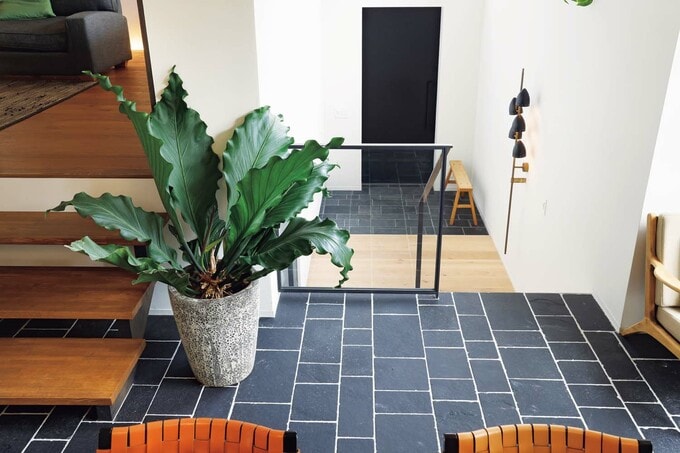 素材を替えたスキップフロア