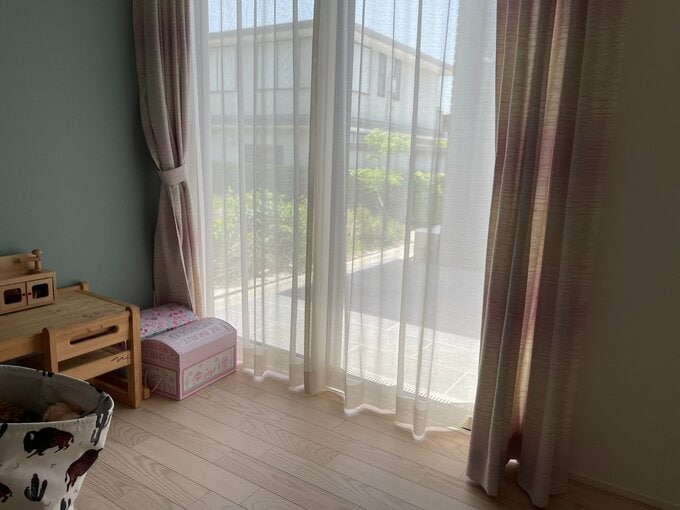 北側にある子ども部屋の日当たり