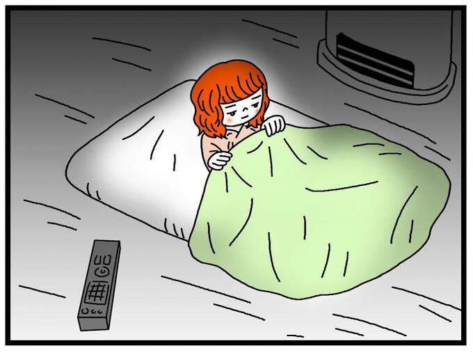 布団に入る子ども