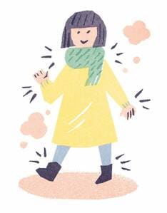 イラストマフラー女子