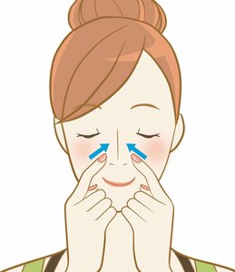 鼻通（びつう）：押し方