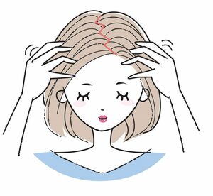 分け目の取り方で5歳若く見える