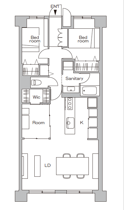 リノベーション後の間取図