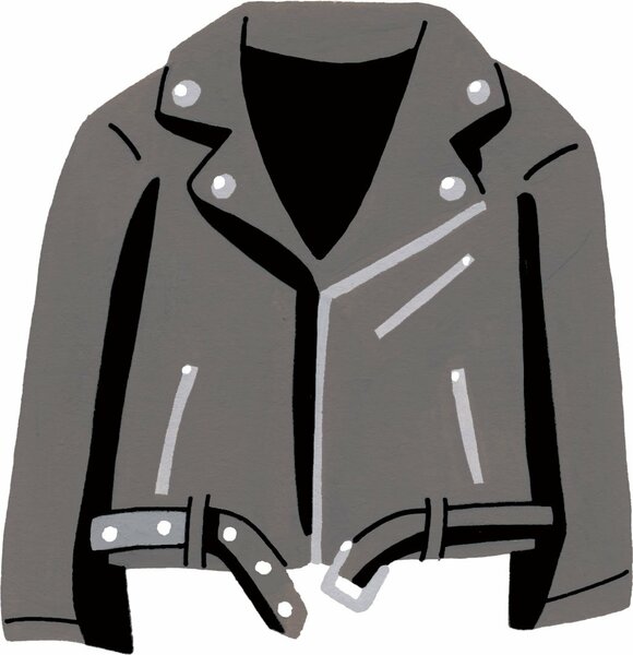 イラスト革ジャン