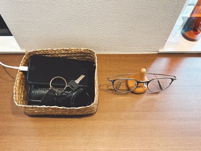 無印良品　シーグラス　網代編み整理かご