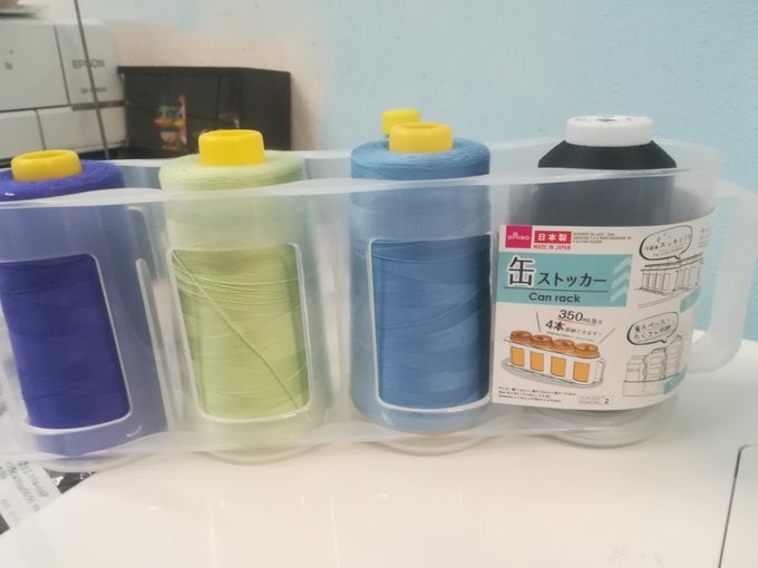 工業用のミシン糸を収納