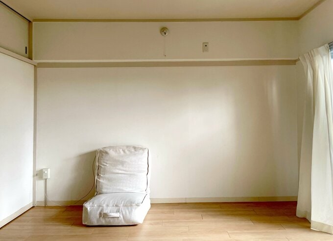 座椅子になった布団クッション