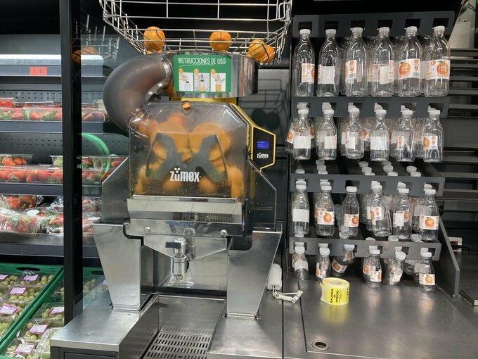スペインのオレンジジュース