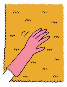 カーペットの毛やホコリをきれいにする方法