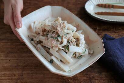 シャキシャキ大根のツナポンサラダ。旬を味わう最高の食べ方
