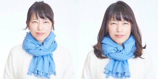 髪の広がりを防ぐ！ストールやマフラーにぴったりな大人のヘアアレンジ