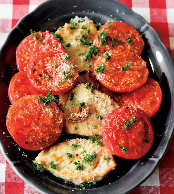 トマトとメカジキのチーズソテー