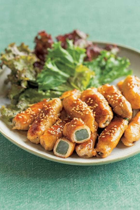 大根のシソ肉巻き