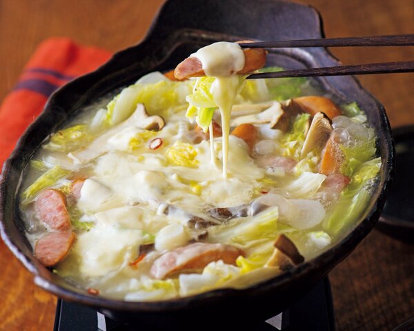 白菜ソーセージ鍋