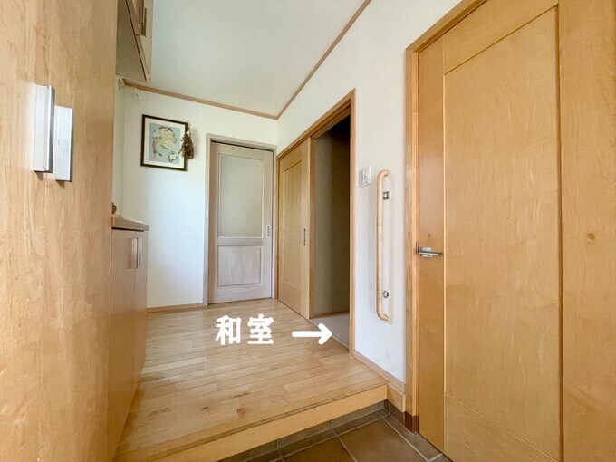 玄関にある和室の引き戸