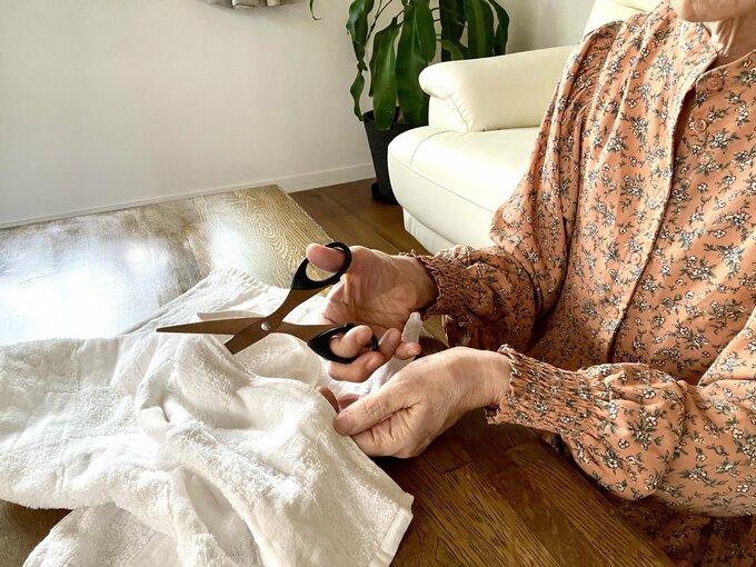 古いタオルの再利用