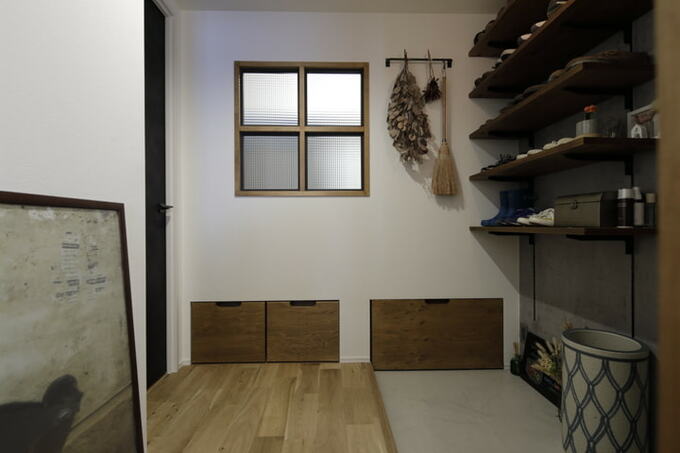 ゆったりとした玄関