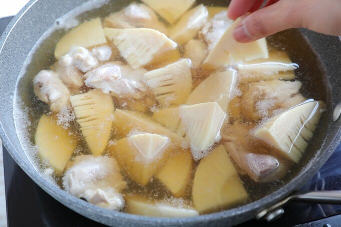 タケノコのあく抜き