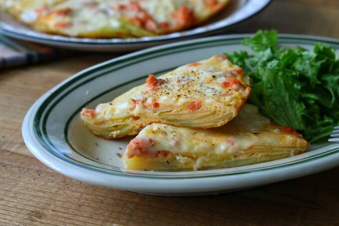 オムレツのでき上がり