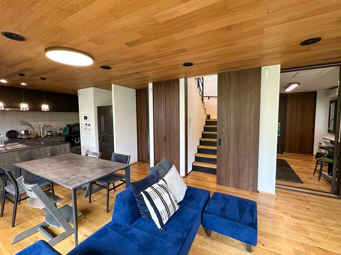 ドアがたくさんあるLDK