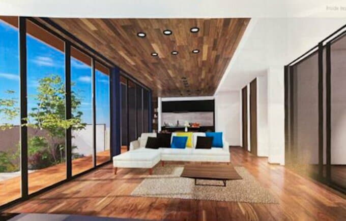 ウォルナットの床のイメージ画像