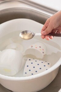 つけおきしてピカピカに