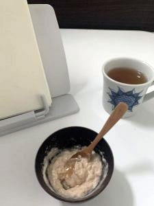 酒粕パックと飲み物