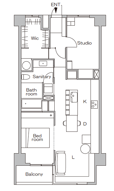 リノベーション後の間取図
