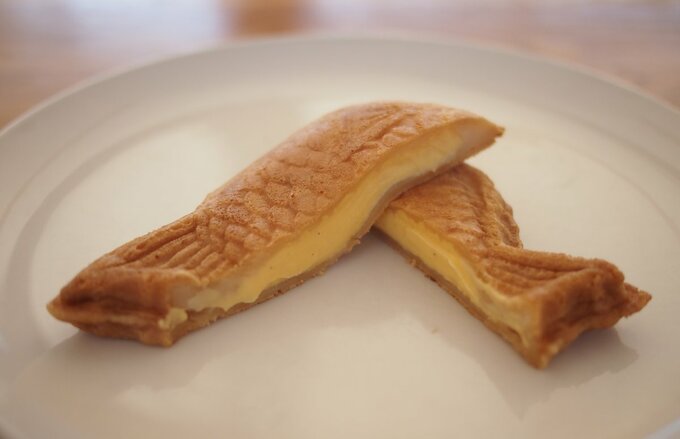 もちっとたい焼きカスタードクリーム断面