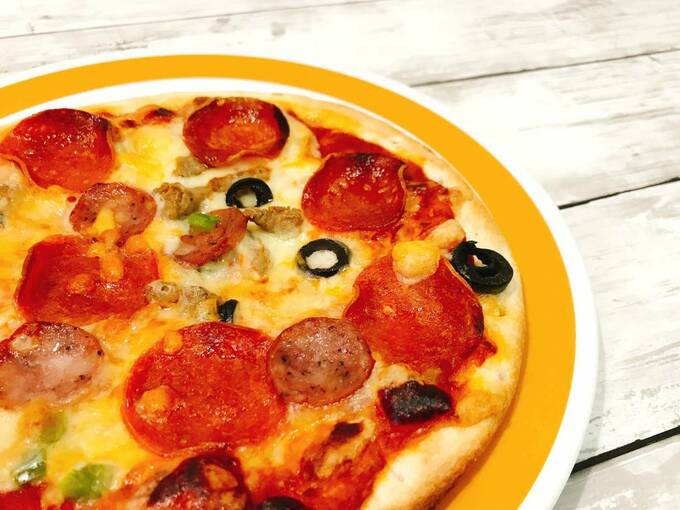 ペパロニピザ調理後