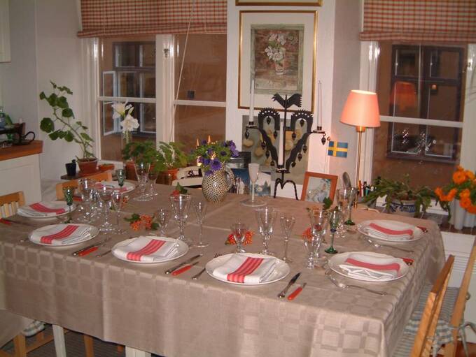 スウェーデンのテーブルセット