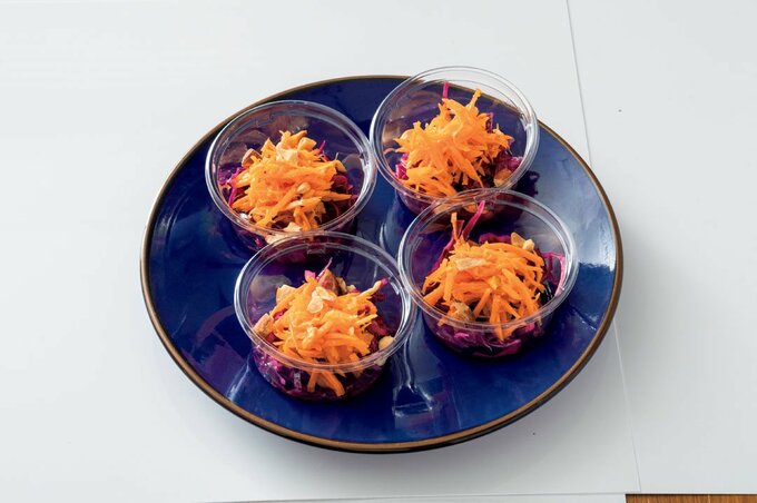 紫キャベツとニンジンのマリネ