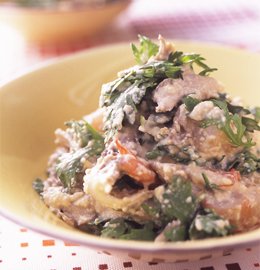 ＜春菊のボリューム白あえ＞栄養バランス満点のサブおかず！