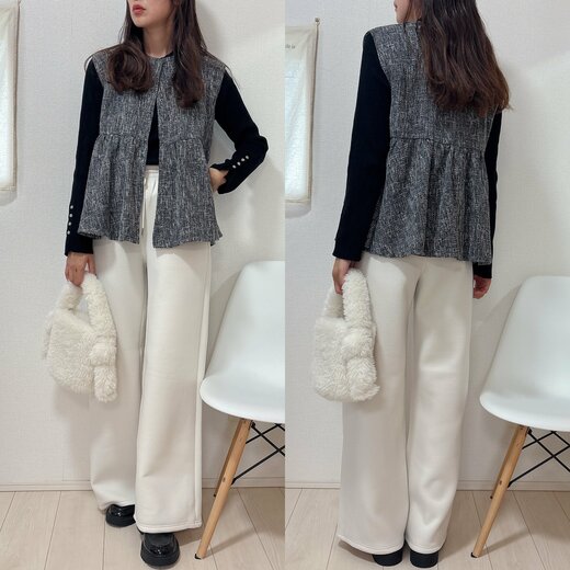 ツイードベスト