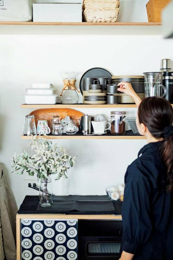 お気に入りの食器の収納の様子