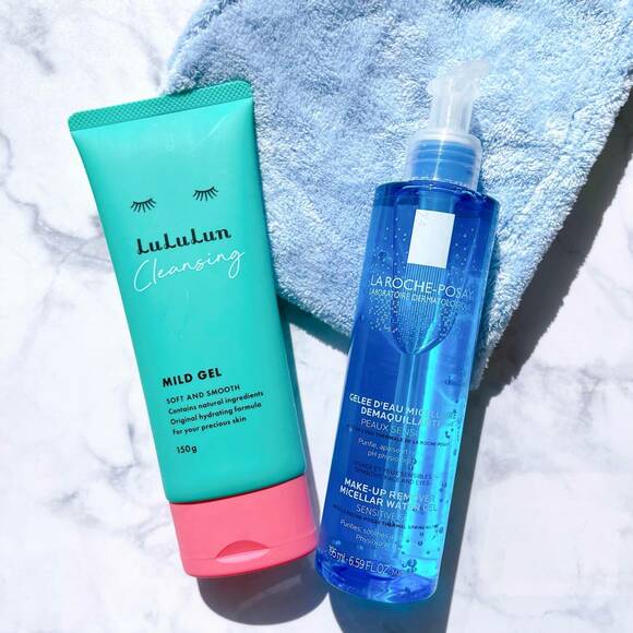 左が「ルルルン クレンジングマイルドジェル」、右が「ラ ロッシュ ポゼ ミセラークレンジングジェル」