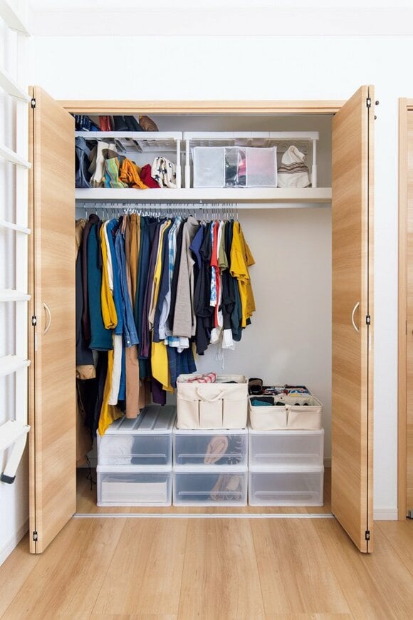 スペースの余ったクローゼット