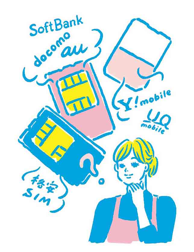 イラスト女性キャリア選び