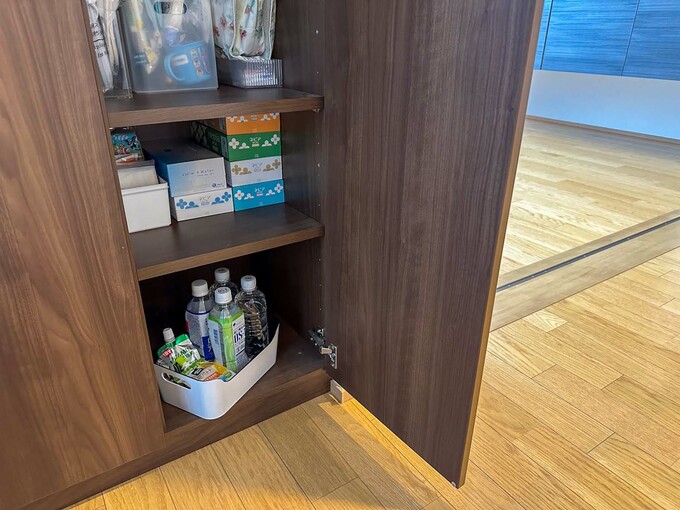 ペットボトルの水や経口補水液を2階にも常備