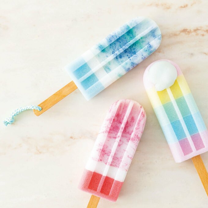 アイスの形のキッチンスポンジ