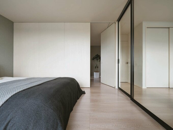 寝室を仕切ったところ