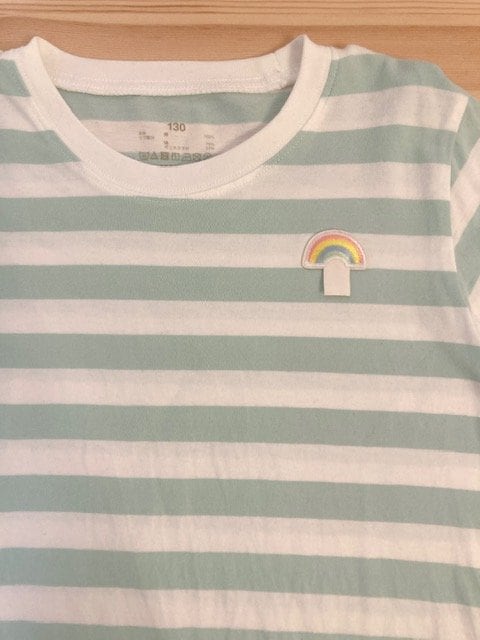Tシャツにワッペンをつける