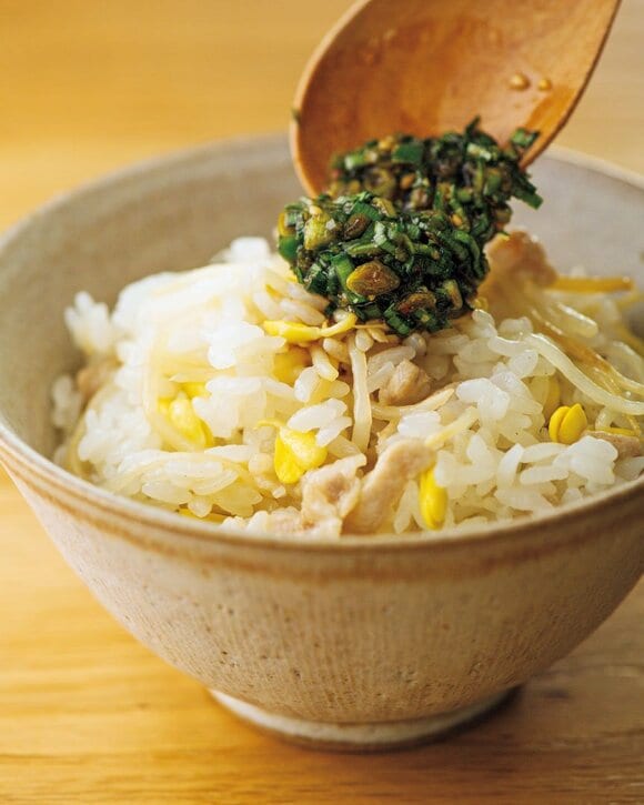 豆もやしの炊き込みご飯