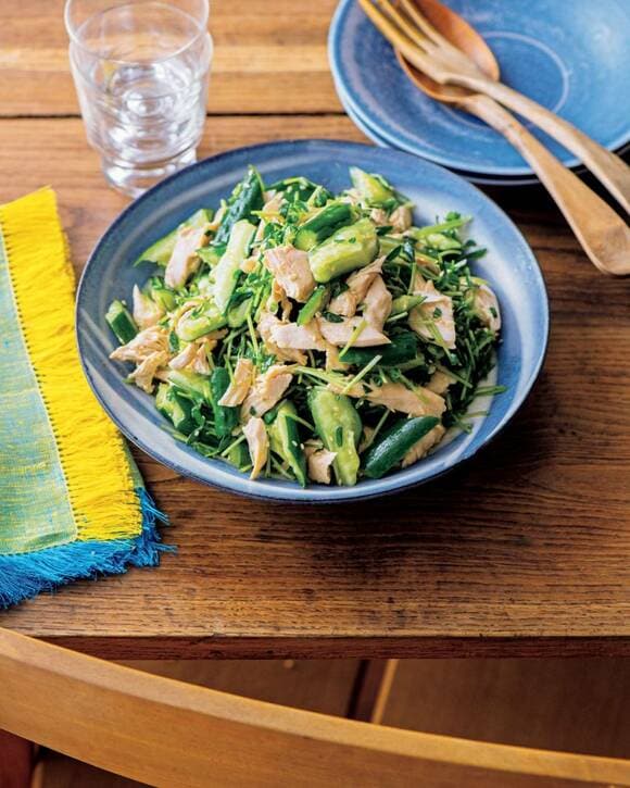 ポン酢蒸しササミのおかずサラダ