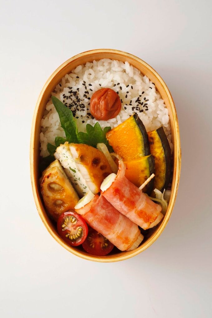 レンコンはさみ焼き弁当