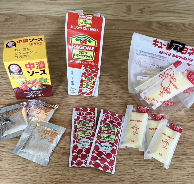 小分けの調味料